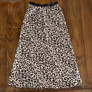 Chic Leopard A-Line Skirt